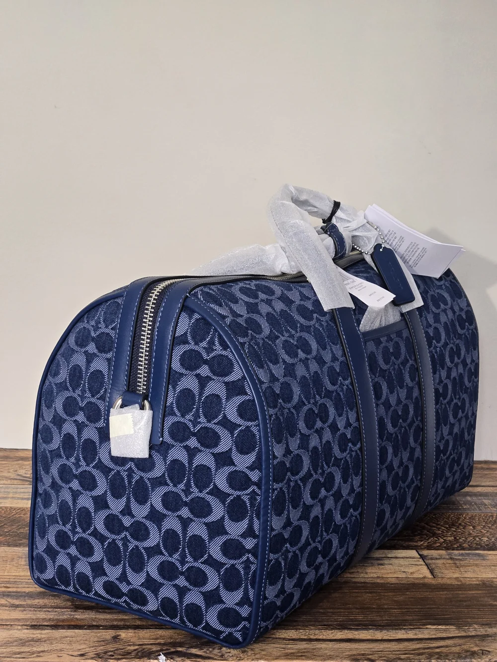 Coach Gotham Duffle Bag 45 In Signature Denim